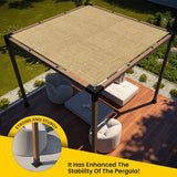 EZ Shades - DIY Pergola DIY Kit for 4x4 Lumber, (4) Black Steel Corners and (4) Post Base,Powder Coated Pergola Hardware with Accessories. (EZFSG2) EZ Shades