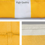 BenefitUSA 18' x 8.2' Universal Replacement Canopy Top Cover for Pergola Structure (Yellow with White) BenefitUSA