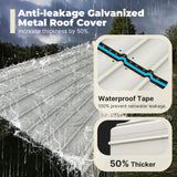 ADVANCE OUTDOOR Metal Roof Carport Kits 10x15 ft Heavy Duty Steel Car Canopy Hard Top Garage ADVANCE OUTDOOR