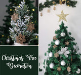 ilauke 12pcs Wooden Snowflakes Decorations 3 inch Christmas Ornaments Wood Hanging Ornament Rustic Farmhouse Christmas Craft Supplies ilauke