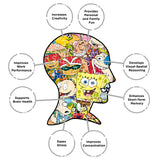 AQUARIUS Nickelodeon 90s Puzzle (1000 Piece Jigsaw Puzzle) - Officially Licensed Nickelodeon Merchandise & Collectibles - Glare Free - Precision Fit - 20 x 28 Inches AQUARIUS