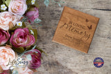 LifeSong Milestones Personalized Memorial Small Cremation Urn for Human Ashes Wooden Keepsake Urn for Ashes, Engraved Handmade Funeral Urn Holds 49 LifeSong Milestones