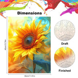 NEWENMO Paint by Numbers Kit for Adults, Sunflower Paint by Numbers on Canvas Unframed, Sunflower Paint by Numbers DIY Oil Painting Perfect for Beginner, Craft, Hobbies and Home Wall Decor 12x16 Inch NEWENMO