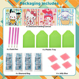 Sretoul 4 Pack Cartoon Diamond Art Kits for Kids-4 Pack Diamond Art Painting for Kids, 7 Year Old Girl Birthday Gifts 6X6 Inch Sretoul