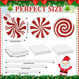 3 Pieces Christmas Table Decorations Wood Candy Set, Red Christmas Tiered Tray Decor,Rustic Christmas Candy Table Decorations for Home Tables(Cute) Sereliy