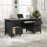 Sauder® Summit Station 66" W Executive Computer Desk, Raven Oak Sauder
