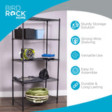 Internet's Best 5-Shelf Adjustable Wire Shelving | Heavy Duty Storage Rack | Metal Shelf for Garage, Restaurant, Industrial Use - Wide Unit Shelves, Sturdy Steel Frame | Black | 36" W x 18" D x 72" H Internet's Best