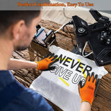 Honeydak 2 Pairs Heat Resistant Gloves Heat Transfer Machine Gloves Heat Work Gloves for Sublimation with 2 Rolls Heat Tape Heat Transfer Tape High Temperature Tape Thermal Tape Heat Press Tape Honeydak