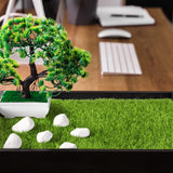 TURSTIN 6 Packs Artificial Grass Square Mat 12 x 12 Inch Fake Grass Turf Patch with Drainage Hole Synthetic Garden Grass Tiles Realistic Grass Rug for DIY Indoor Outdoor TURSTIN