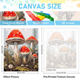 Paint by Numbers Kit for Adults Rolled Canvas - 16x20 Inch Mushroom Adult Paint by Number Kits on Canvas for Beginners, DIY Mushroom Acrylic Oil Number Painting Kits with Gift Box for Decor Gift Offito