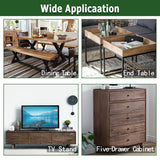 KOXHERO Farmhouse Metal Corner Brackets Decorative Wood Table 3.3" Matte Black Corner Protectors for Retro Industrial Wood Dresser Nightstand TV Stand Bed Frame(Height:1.9")4Pcs KOXHERO