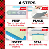 Scotch Thermal Laminating Pouches, 100 Count, Clear, 5 mil., Laminate Business Cards, Banners and Essays, Ideal Office or School Supplies, Fits Letter Sized Paper (8.9 in. × 11.4 in.) Scotch