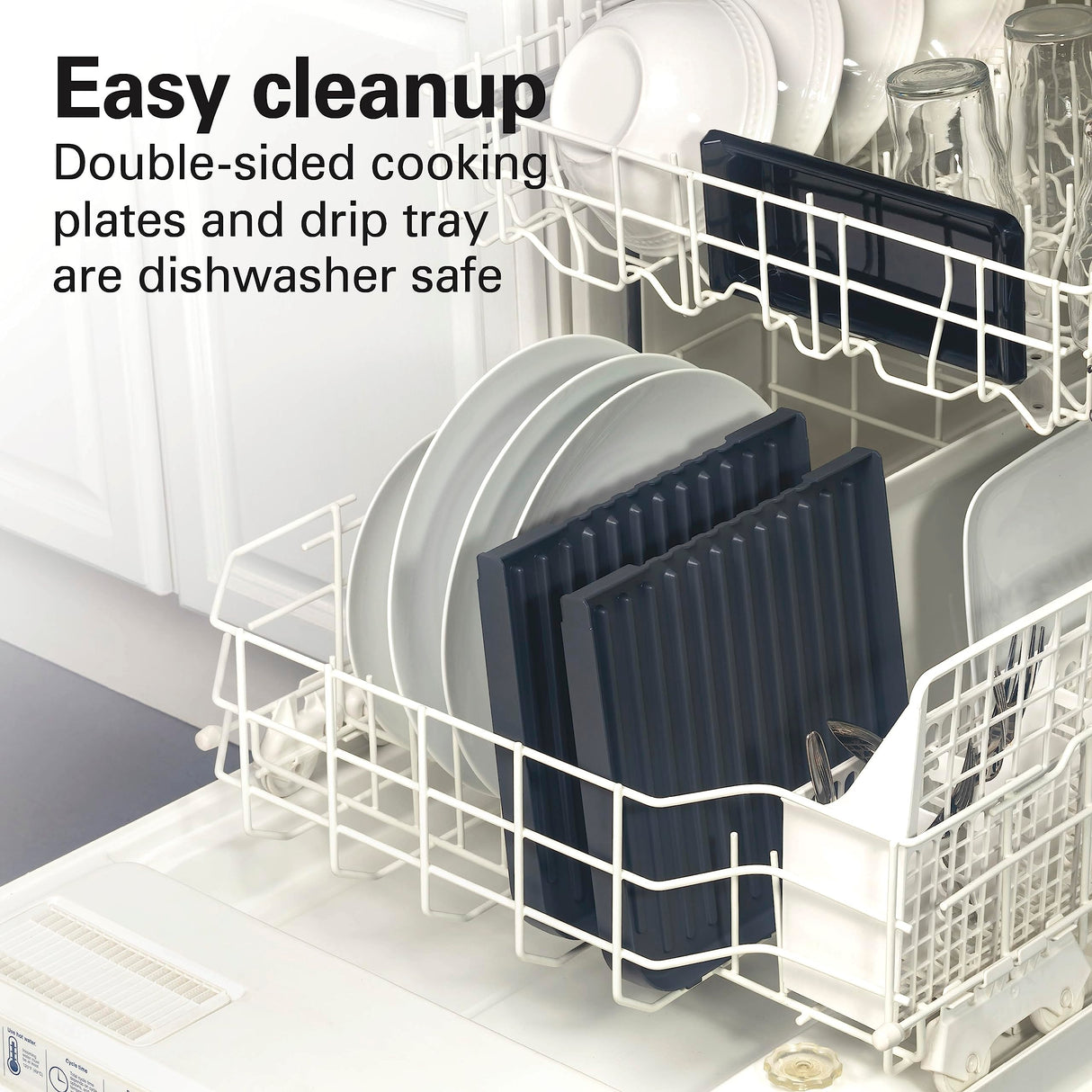 Hamilton Beach 3-in-1 Electric Indoor Grill + Griddle, 8-Serving, Reversible Nonstick Plates, 2 Cooking Zones with Adjustable Temperature (38546), Black Hamilton Beach