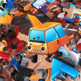 Jumbo Floor Puzzle for Kids,Construction Site Jigsaw Large Puzzles,48 Piece Construction Vehicle Puzzle for Toddler Ages 3-5,Children Learning Preschool Educational Toys,Gift for 4-8 Years Old IFLOVE