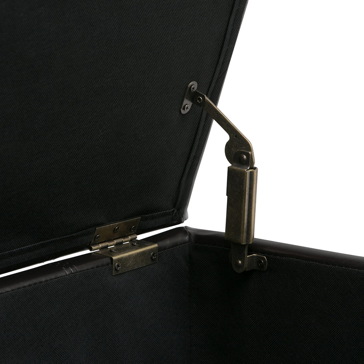 SIMPLIHOME Dover 36 inch Wide Contemporary Rectangle Storage Ottoman Bench in Tanners Brown Vegan Faux Leather, Assembled, For the Living Room, Entryway and Family Room SIMPLIHOME