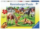 Ravensburger Happy Horses 60 Piece Jigsaw Puzzle for Kids - 05175 - Every Piece is Unique, Pieces Fit Together Perfectly Ravensburger