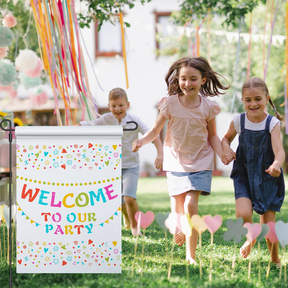 Sublimation Blank Garden Flag for Christmas and Winter Decoration Double Sided DIY Polyester Yard Flags for Outdoor Courtyard Party Home Festival Holiday, 12 x 18 Inch (10 Pieces) Boao