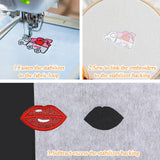 Colingmill 20 Pcs Double Sided Iron on Adhesive Sheets with Backing, Easy Iron on Patch, 100 Pcs Tear Away Machine Embroidery Stabilizer Backing for DIY Craft, Machine Embroidery and Hand Sewing Colingmill