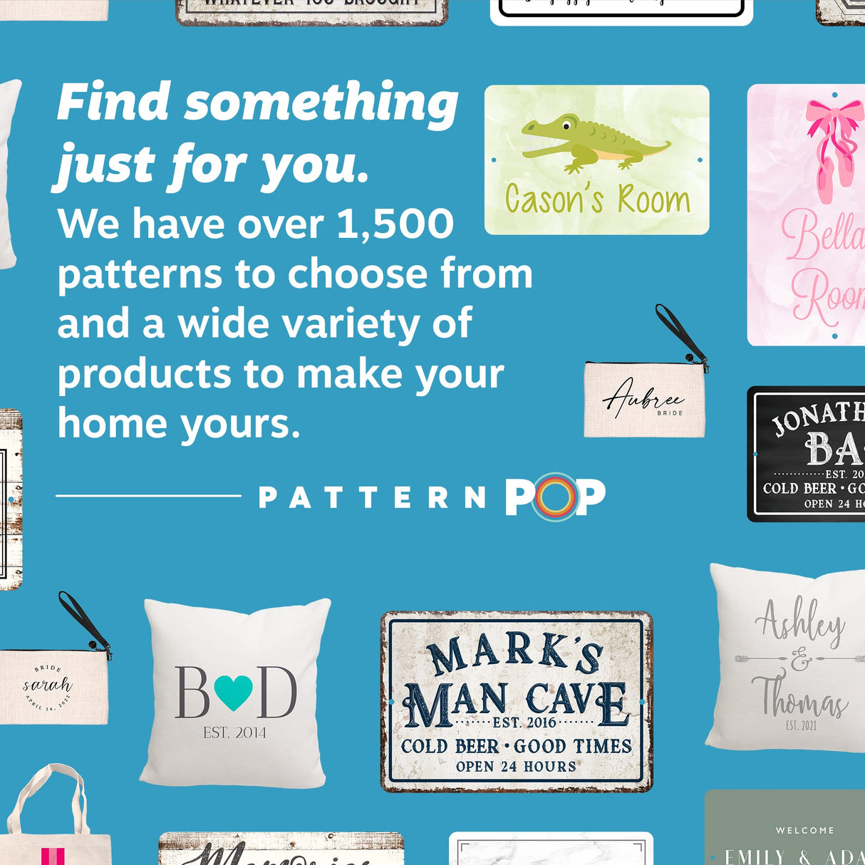 Pattern Pop - Personalized Kitchen Sign - Custom Name Wood Wall Sign - Rustic Farmhouse Decor - Hot and Fresh, Seasoned with Love, EST Year - 8 x 12 In (Mint) Pattern Pop