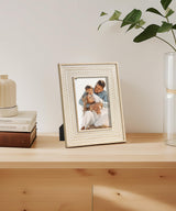 Afuly 5x7 Picture Frame Natural Boho Picture Frames Beige Chic Bohemian Photo Frame Desk Picture Frames for Wall Hangings Home Decor, Wedding Gifts for Couple Grandma Mom Women Afuly