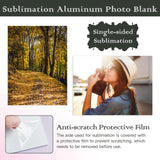 ZYNERY 8 PCS Sublimation Blanks Aluminum Sheet, 8 x 10 Inch Photo Metal Sheet Wall Poster Frame Sublimation Blank for Metal Sign, Room Decor, Wall Decor, Birthday Gift ZYNERY