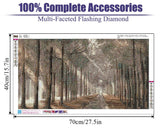 BOHADIY Forest Diamond Painting Kits for Adults 5D Large Landscape Diamond Art Kits for Adults Full Drill Woods Diamond Art Painting Kits Gem Art Kits for Wall Decor 27.5x15.7Inch Sunshine Tree BOHADIY