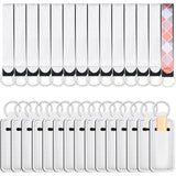 Patelai 30 Pcs Sublimation Blanks Wristlet Lanyards and Lipstick Holder Keychains Set, Blank Neoprene Wristlet Sublimation Lanyards Strap Blank Lipstick Keychain Holder for DIY Craft Heat Transfer Patelai
