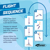 Estes 1292 Wizard Rocket-Building Kit, Intermediate Flying-Rocket-Model Kit for Ages 10+ Estes