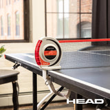 HEAD Easy Setup Ping Pong Table with Electronic Scorer - Junior Folding Table Tennis Table for Easy Storage - Game Room Table Includes 2 Paddles and Balls HEAD