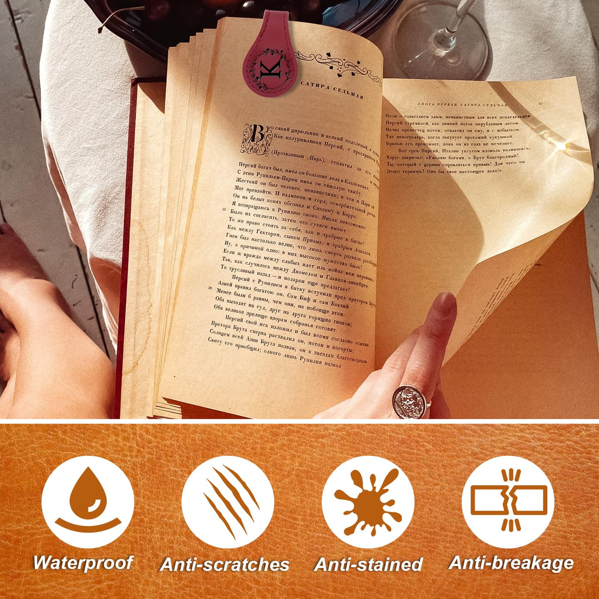 2PCS Magnetic Bookmarks, Magnetic Leather Bookmark with Initial, Double-Sided Magnetic Bookmarks for Women, Bookmark Clip Gift for Book Lover Readers Men Women Teachers Students, Book Accessories (K) Mity rain