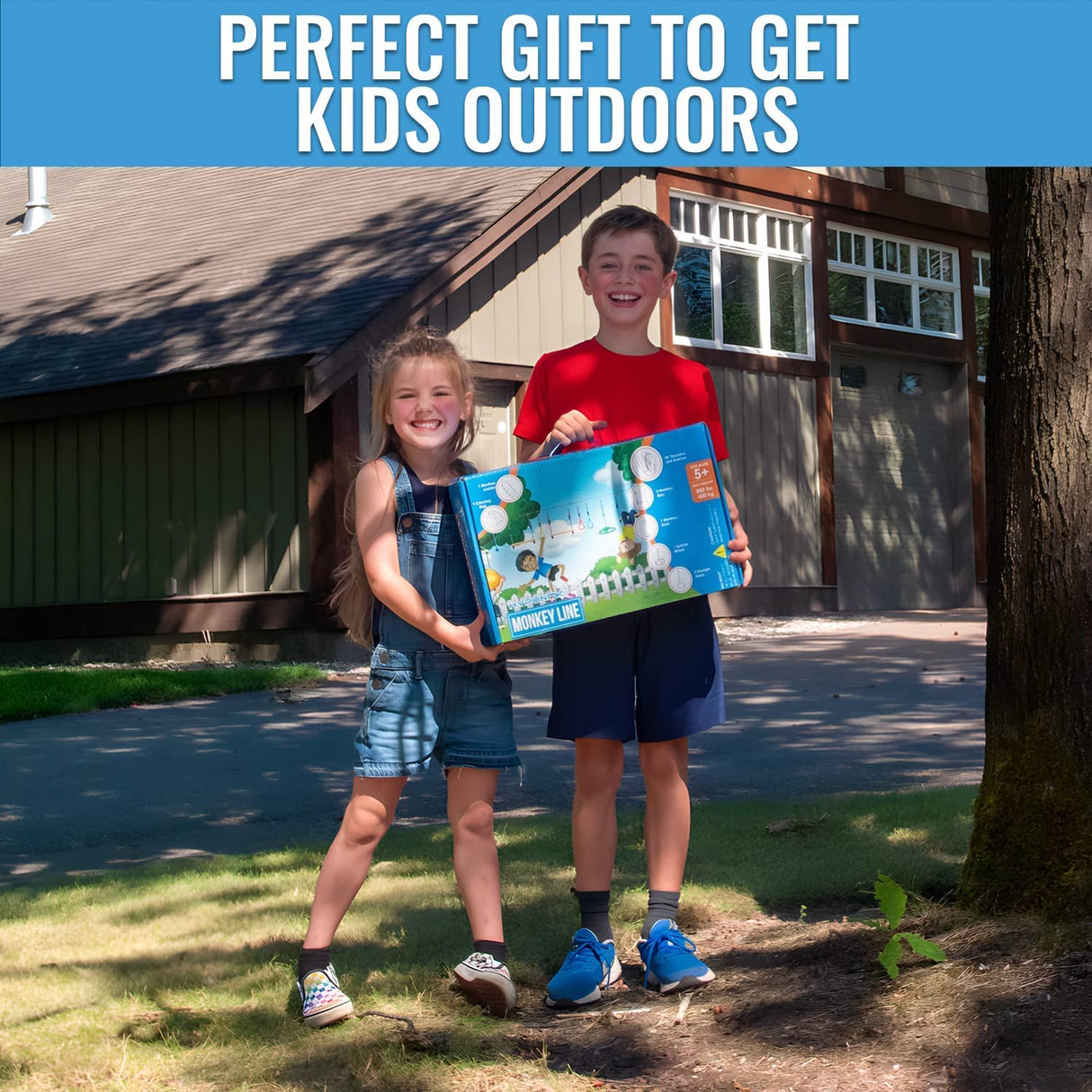 Ninja Warrior Obstacle Course for Kids – 2 x 60 ft, 880 lbs Capacity, 13 Weatherproof Obstacles, Bottom Line, Traverse Rings, Monkey Net – Easy Setup on Trees or Posts for Outdoor Fun Hyponix Sporting