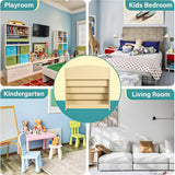 TOETOL 5-Tier Kids Bookshelf - Toddler Book Display Shelves for Classrooms, Playrooms, and Nursery - Wooden Children Book Rack (Natural) TOETOL