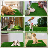 Grass Pad for Dogs 39.3 x 31.5 inches Strong Absorbency Soft Artificial Grass for Pets Potty Training, Easy to Clean Fake Grass for Dog Indoor Outdoor Use(1 Pack) PICK FOR LIFE