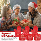 Hoolerry 24 Pcs Blank Sublimation Oven Mitts Set Sublimation Pot Holders Bulk DIY Heat Resistance Oven Gloves with Hanging Loops Pads for Christmas Kitchen Baking Gifts (Red) Hoolerry