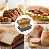 Northriver Casting 2 in 1 Cast Iron Bread Pan with Lid, Loaf Pans 2 Piece Set for Baking Homemade Meatloaf, 9×5 Inch Northriver Casting