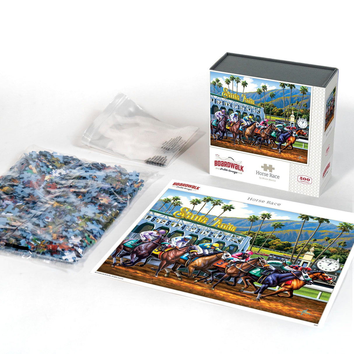 Horse Race by Boardwalk - 500 Piece Jigsaw Puzzle D·O·W·D·L·E