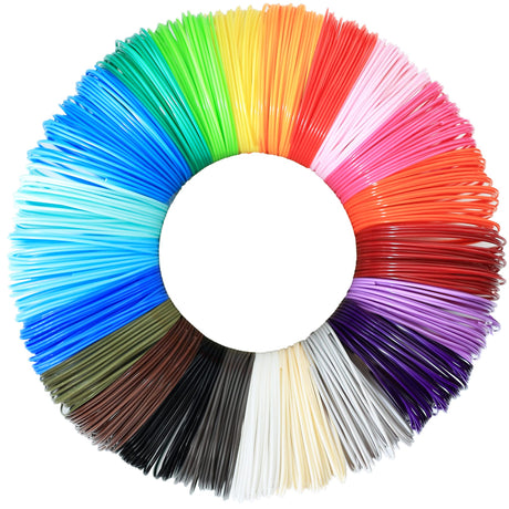 BBLIFE 22 Colors 1.75mm ABS 3D Printer/Pen Filament Refill, Each Color 3.5M, Total 77m ABS Printing Filament Sample Pack, Widely Support for All 1.75mm 3D Printer/3D Pen, Not Support for 3Doodler Pen Bblife