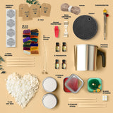 Hearth & Harbor Organic Soy Candle Making Kit for Adults, DIY Crafts, Complete Candle Making Supplies Include Natural Soy Wax, Tins, Scents, Dyes, Wicks & More – Gift Idea, Perfect Home Decor – 2 Lbs Hearth & Harbor