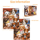 100 Piece Puzzles for Kids Dog Puzzle 100 Piece Puzzles for Adults Puppy Group Photo Puzzles 100 Pieces for Adults, 100 Piece Puzzles for Seniors, Kids Puzzles 100 Piece Dogs Selfie 100 Piece Puzzle CHengQiSM