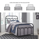 Signature Design by Ashley Nashburg Farmhouse Industrial Twin Metal Bed with Powdercoated Finish, Matte Black Signature Design by Ashley