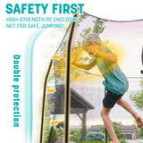 Skywalker Trampolines 9x15 FT Rectangle Trampoline with Safety Net, ASTM-Approved Outdoor Backyard Fun for Kids & Teens Skywalker Trampolines