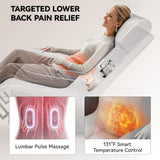 OKUP Power Lift Recliner Chair with Massage and Heat for Elderly, Electric Recliner Chairs for Adults with Side Pocket Remote Control, Infinite Position, Fabric (Brown) OKUP