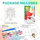 Framed Paint by Numbers Kit for Adults Beginner, Cross Easy Paint by Number Kits on Canvas Framed, Jesus DIY Acrylic Oil Painting by Numbers with Frame for Gift Home Decor 8 x 12 inch GEEHEIY