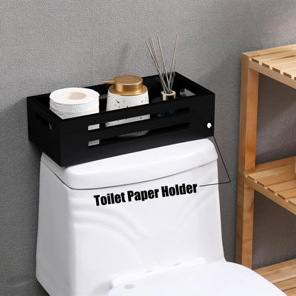 HTAYUXWO Bathroom Decor Box Toilet Paper Holder Toilet Tank Basket,Farmhouse Toilet Paper Rustic Decor Boxes for Kitchen Utensil Holder Caddy,Storage Baskets for Bathroom