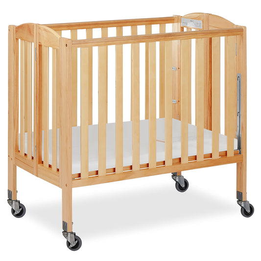 Dream On Me 3-in-1 Folding Portable Crib, Natural, Large