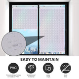 No Drilling Retractable Roller Window Shades W/3 Suction Cups, Black Blackout Blind Shade Temporary Cover Curtain for Home Bedroom Car (23.62" L×15.75" W, Laser Pattern) WoodArtSupply