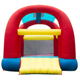 Banzai Bounce ’N’ Slide Cool Canopy Inflatable Indoor Outdoor Bounce House with Slide and Blower BANZAI