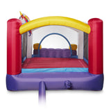 Cloud 9 Inflatable Bounce House and Blower, Unicorn Theme Bouncer for Kids with Slide, Includes Stakes and Repair Patches Cloud 9