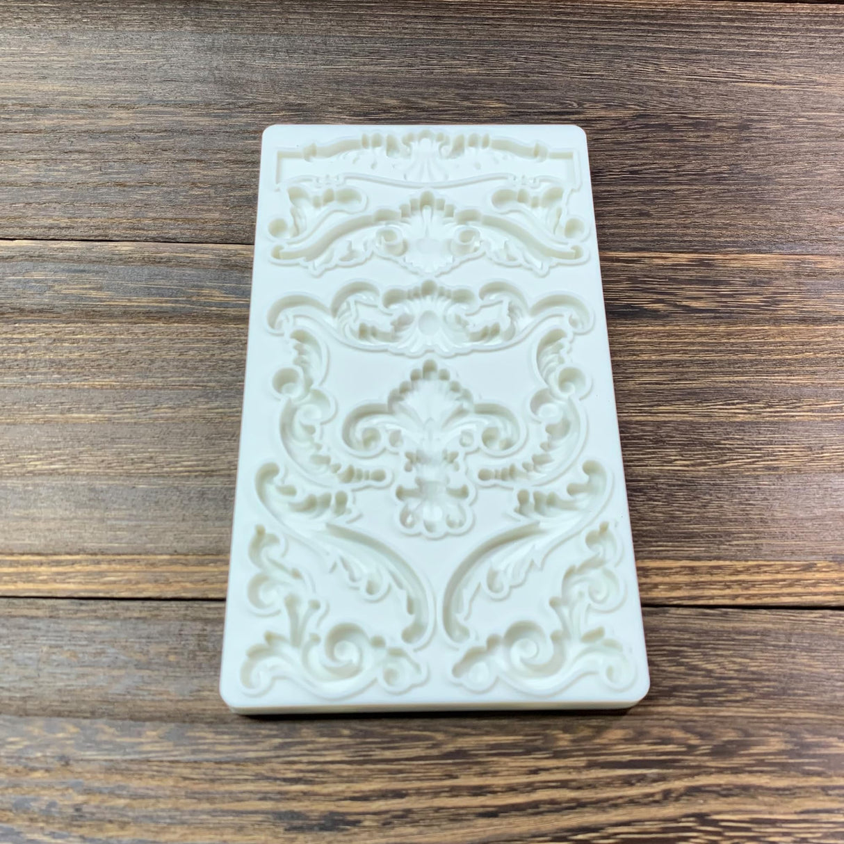 KAKIWYHHH Baroque Curlicues Scroll Lace Border Relief Flower Lace Filigree Sculpted Decoration Fondant,Sugar Craft,Cake Decorating,Molds, Epoxy Resin Silicone,Baking DIY,Craft,Soap,Polymer Clay KAKIWYHHH