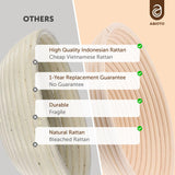 ABIOTO Bread Proofing Baskets for Sourdough Bread Baking - Set of 2 9" Round Banneton Baskets with Liners, Made of Finest Indonesian Rattan - Bake Perfect Artisan Bread Loaves at Home Like a Pro ABIOTO